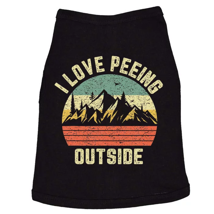 Funny Camping Hiking Outdoors I Love Peeing Outside Doggie Tank