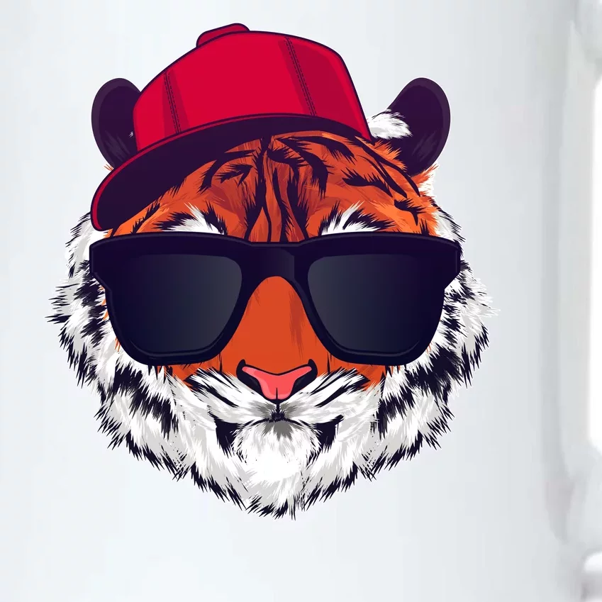 Funny Cool Hipster Tiger Sunglass Black Color Changing Mug