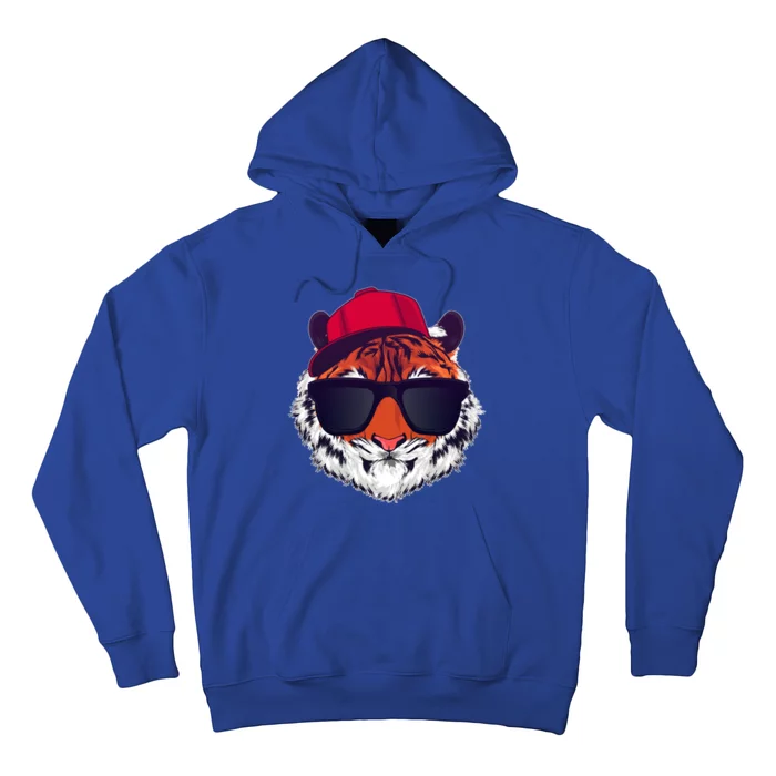 Funny Cool Hipster Tiger Sunglass Hoodie