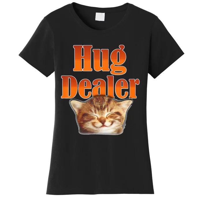 Funny Cat Hug Dealer Cute Kitty For Feline Fans Women's T-Shirt