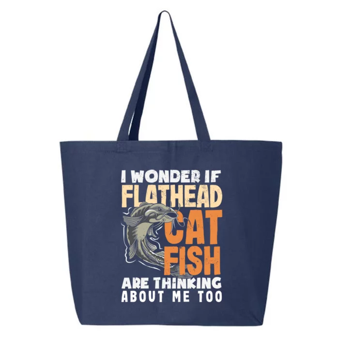 Funny Catfish Hunter Catfish Enthusiast Flathead Catfish Gift 25L Jumbo Tote