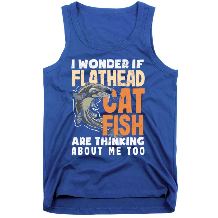 Funny Catfish Hunter Catfish Enthusiast Flathead Catfish Great Gift Tank Top