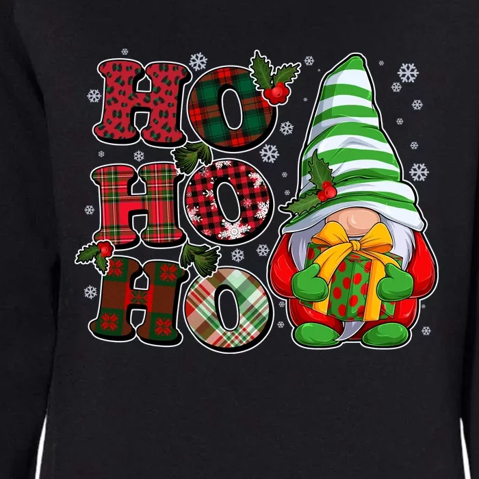 Funny Christmas Ho Ho Ho Gnome Womens California Wash Sweatshirt