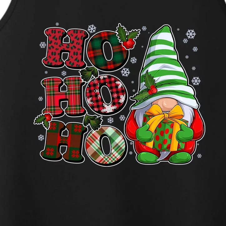 Funny Christmas Ho Ho Ho Gnome Performance Tank