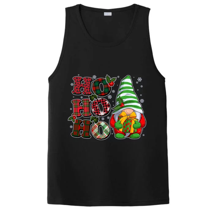 Funny Christmas Ho Ho Ho Gnome Performance Tank