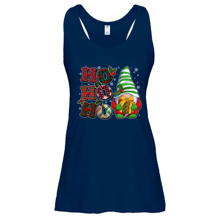 Funny Christmas Ho Ho Ho Gnome Ladies Essential Flowy Tank