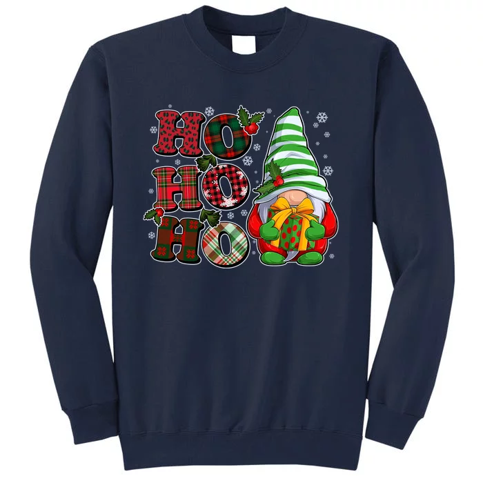 Funny Christmas Ho Ho Ho Gnome Tall Sweatshirt