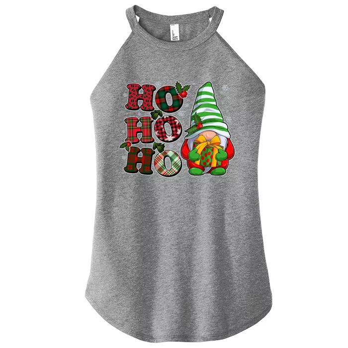 Funny Christmas Ho Ho Ho Gnome Women’s Perfect Tri Rocker Tank