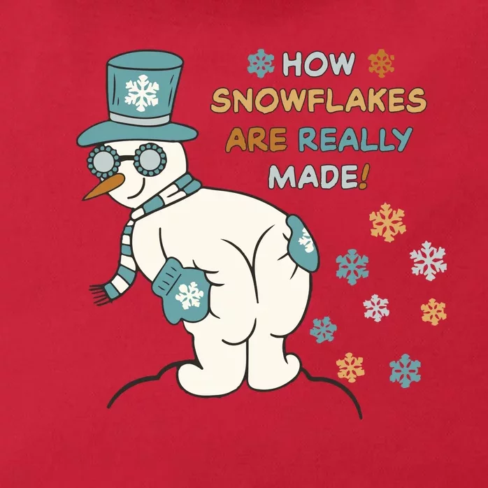 Funny Christmas How Snowflake Are Really Made Zip Tote Bag