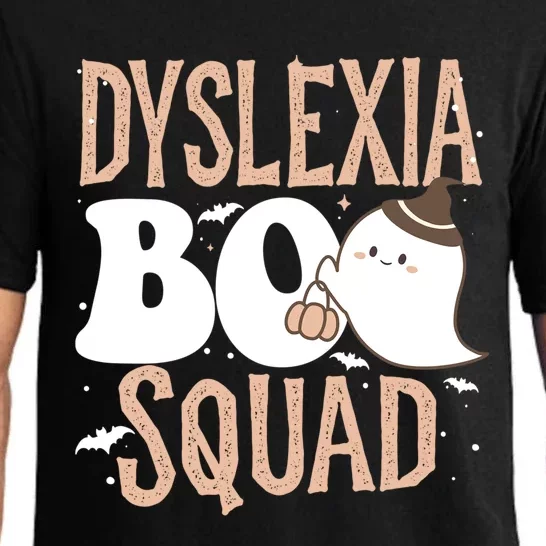 Funny Cute Halloween Dyslexia Boo Squad Costume Teacher Cool Gift Pajama Set