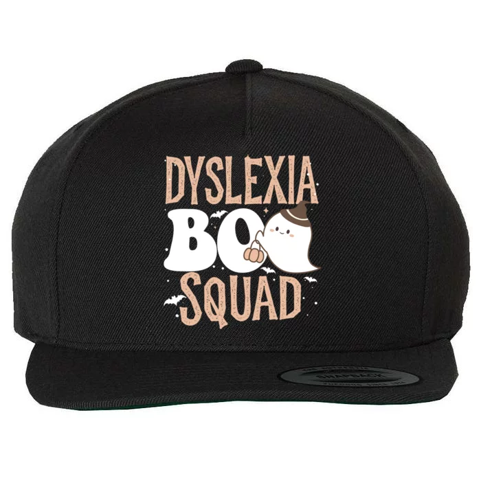 Funny Cute Halloween Dyslexia Boo Squad Costume Teacher Cool Gift Wool Snapback Cap