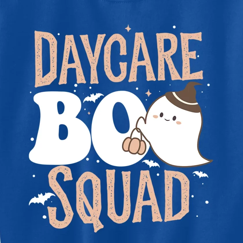 Funny Cute Halloween Daycare Boo Squad Costume Teacher Meaningful Gift Kids Sweatshirt