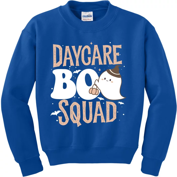 Funny Cute Halloween Daycare Boo Squad Costume Teacher Meaningful Gift Kids Sweatshirt