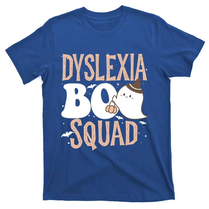 Funny Cute Halloween Dyslexia Boo Squad Costume Teacher Funny Gift T-Shirt