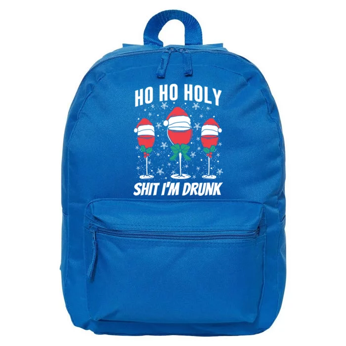 Funny Christmas Ho Ho Holy IM Drunk Gift 16 in Basic Backpack