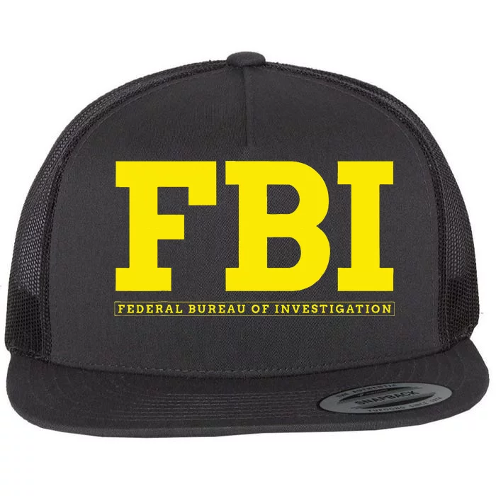 FBI COSTUME HALLOWEEN Flat Bill Trucker Hat