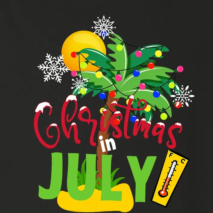 Funny Christmas In July Summer Beach Vacation Xmas Toddler Long Sleeve Shirt