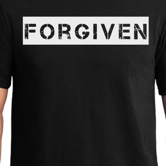 Forgiven Christian Inspirational Design For Men Women Pajama Set