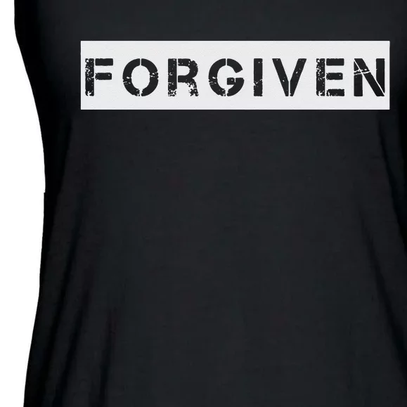 Forgiven Christian Inspirational Design For Men Women Ladies Essential Flowy Tank