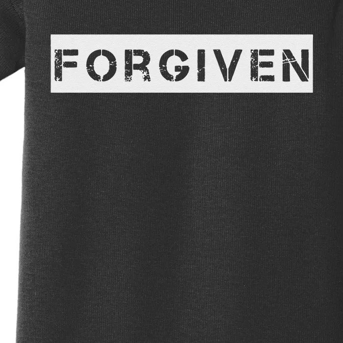 Forgiven Christian Inspirational Design For Men Women Baby Bodysuit