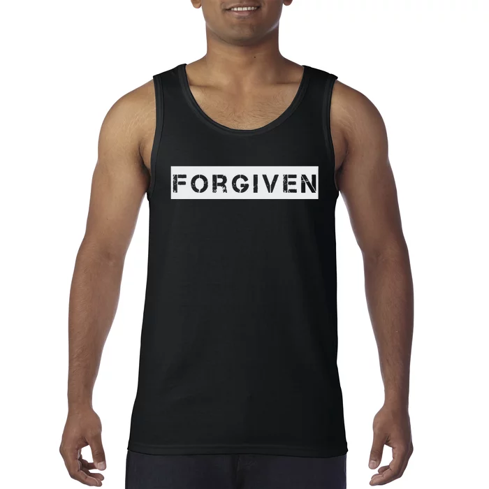 Forgiven Christian Inspirational Design For Men Women Tank Top