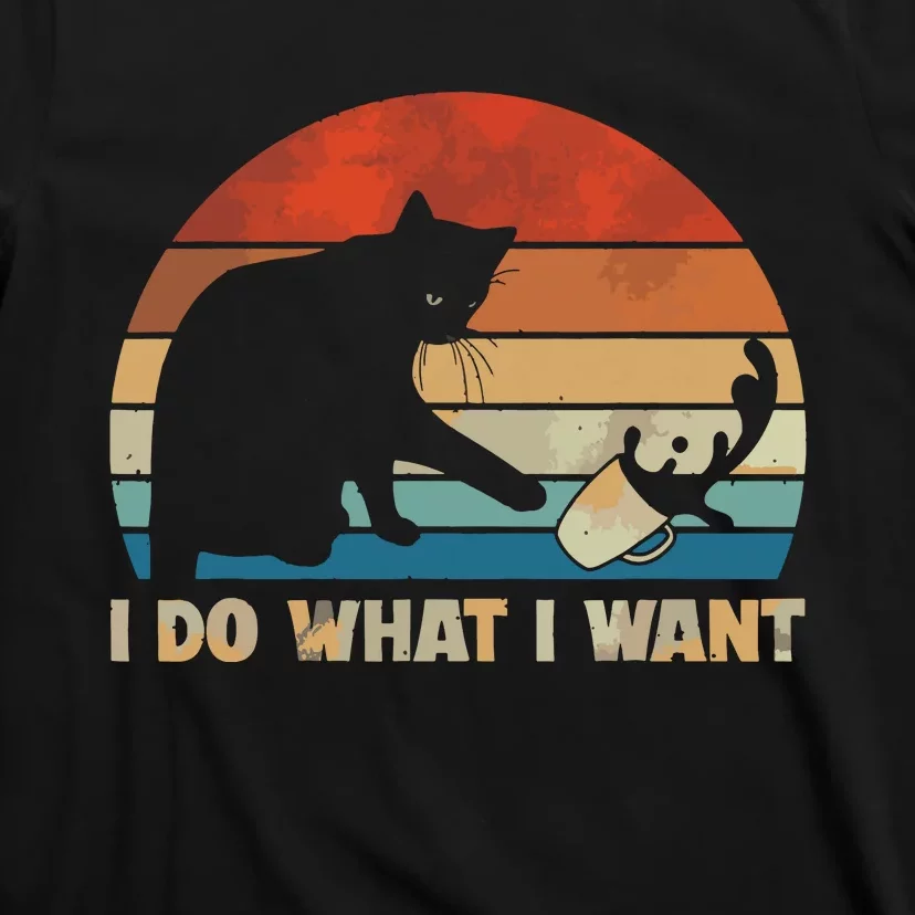 Funny Cat I Do What I Want Cat T-Shirt