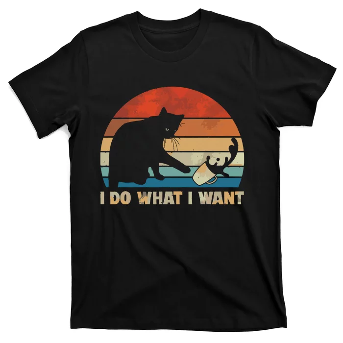 Funny Cat I Do What I Want Cat T-Shirt