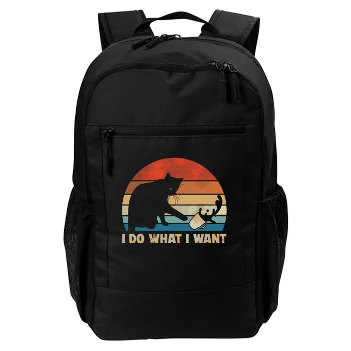 Funny Cat I Do What I Want Cat Daily Commute Backpack