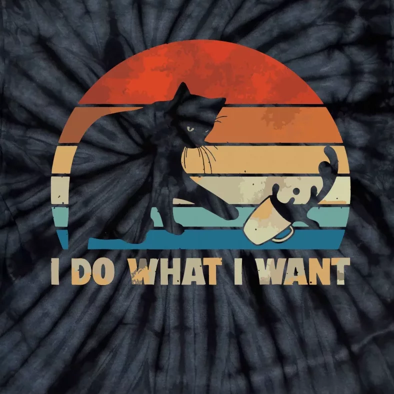 Funny Cat I Do What I Want Cat Tie-Dye T-Shirt