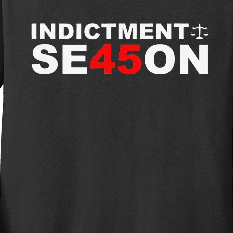 Funny Cute Indictment Season 45 Kids Long Sleeve Shirt