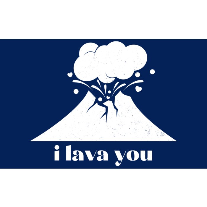 Funny Cute I Lava You Volcano Bumper Sticker