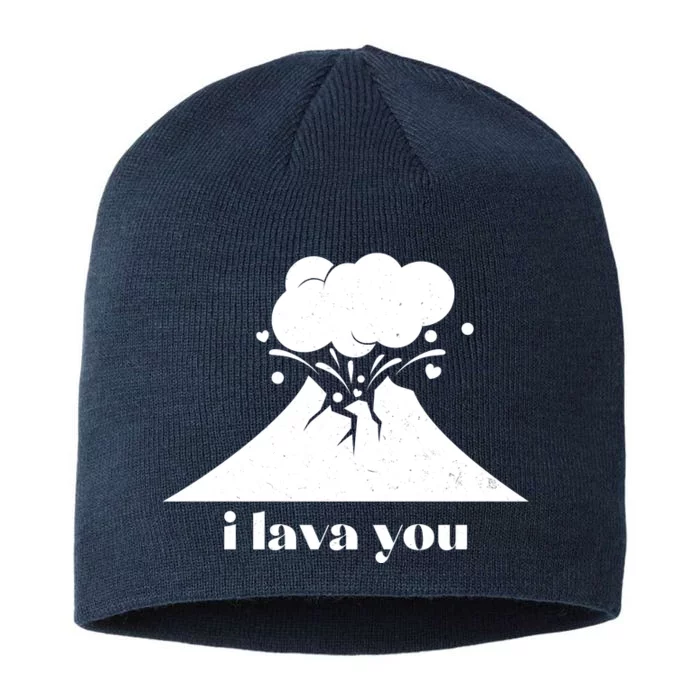 Funny Cute I Lava You Volcano 8 1/2in Sustainable Knit Beanie