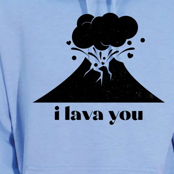 Funny Cute I Lava You Volcano Unisex Surf Hoodie