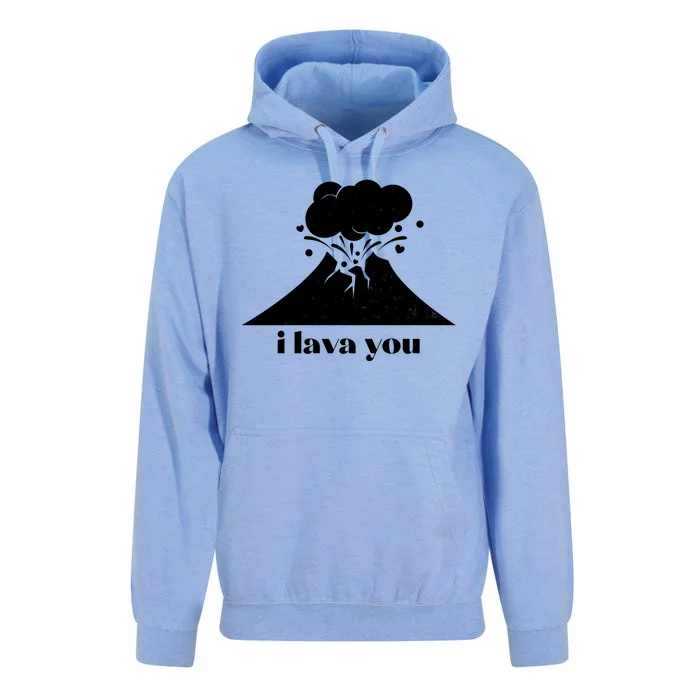 Funny Cute I Lava You Volcano Unisex Surf Hoodie