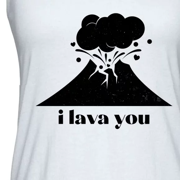 Funny Cute I Lava You Volcano Ladies Essential Flowy Tank