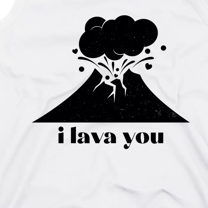 Funny Cute I Lava You Volcano Tank Top