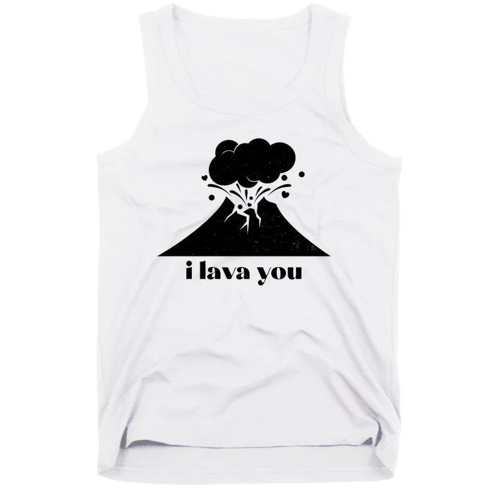 Funny Cute I Lava You Volcano Tank Top