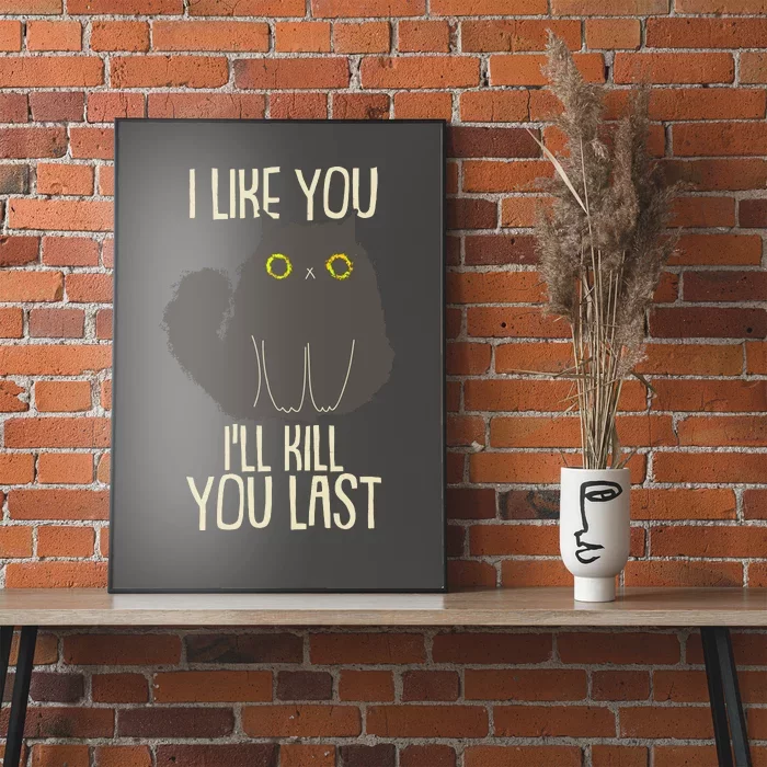 Funny Cat I Like You I'll Kill You Last Poster