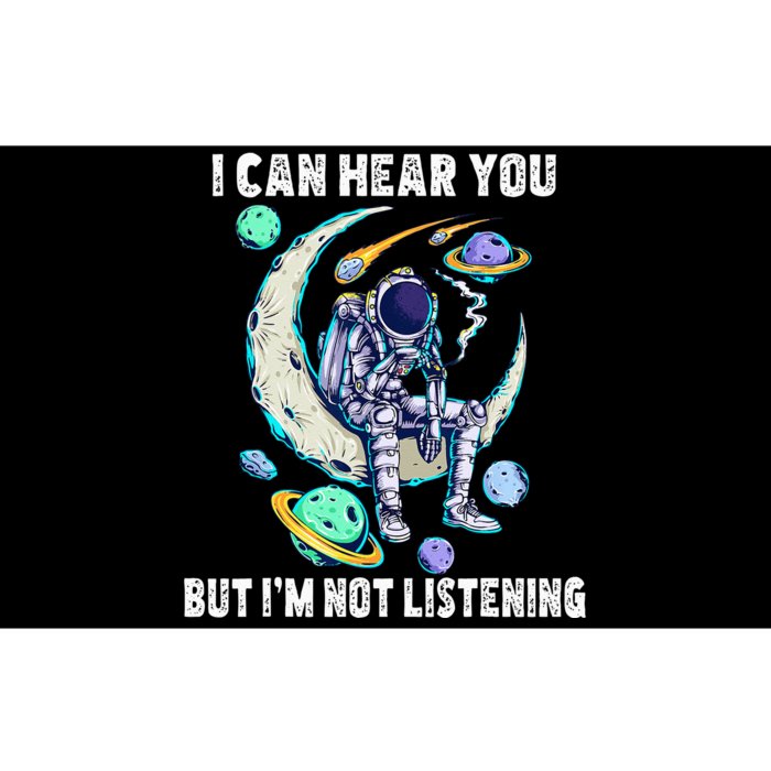 Funny Cat I Can Hear You But Im Listening Bumper Sticker