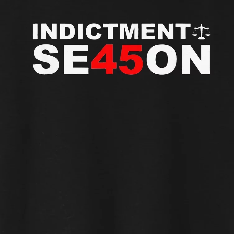 Funny Cute Indictment Season 45 Women's Crop Top Tee