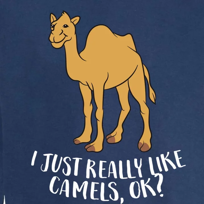 Funny Camels I Just Really Like Camels Ok Funny Camel Gift Cute Gift Garment-Dyed Sweatshirt