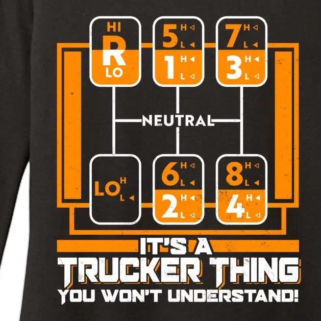 Funny Cool It's A Trucker Thing You Won't Understand 18 Speed Shift Womens CVC Long Sleeve Shirt