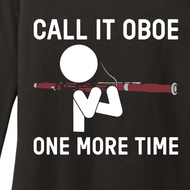 Funny Call It Oboe One More Time Bassoon Bassoonist Design Hoodie Womens CVC Long Sleeve Shirt