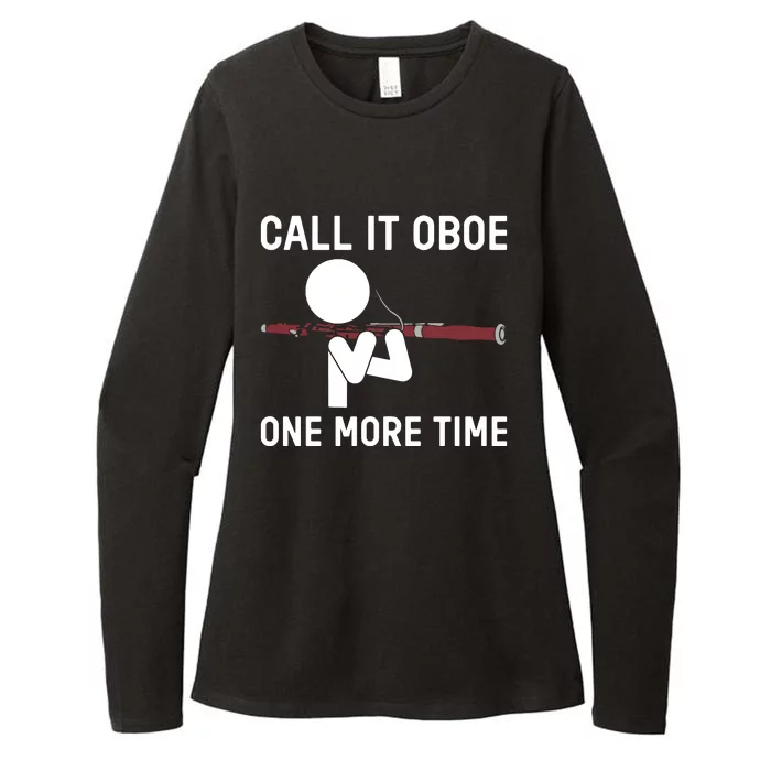 Funny Call It Oboe One More Time Bassoon Bassoonist Design Hoodie Womens CVC Long Sleeve Shirt