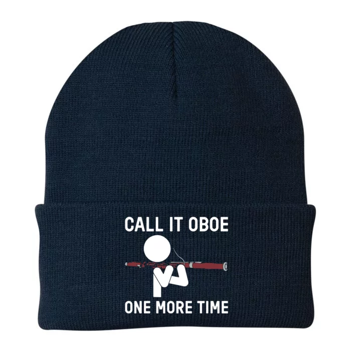 Funny Call It Oboe One More Time Bassoon Bassoonist Design Hoodie Knit Cap Winter Beanie