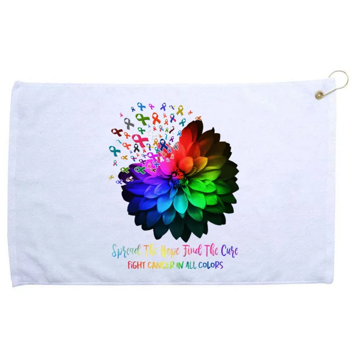 Fight Cancer In All Color Spread The Hope Find A Cure Grommeted Golf Towel