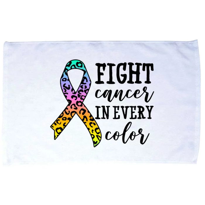 Fight Cancer In Every Color Ribbon Microfiber Hand Towel