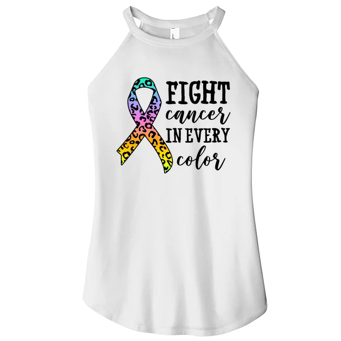 Fight Cancer In Every Color Ribbon Women’s Perfect Tri Rocker Tank