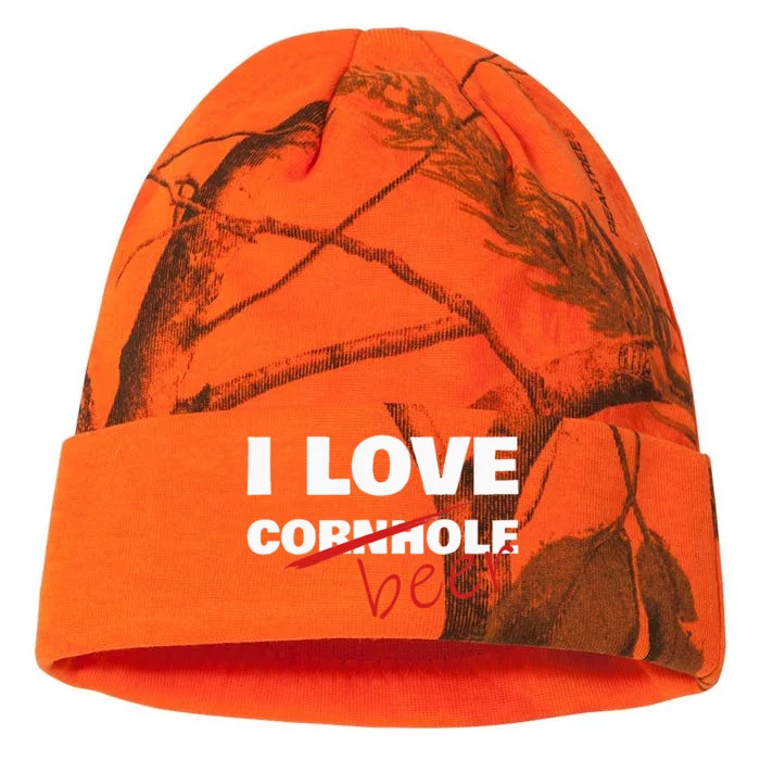 Funny Cornhole I Love Cornhole Beer Cornhole Kati - 12in Camo Beanie