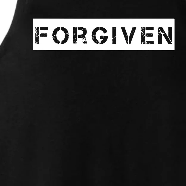 Forgiven Christian Inspirational Design For Women Ladies Tri-Blend Wicking Tank